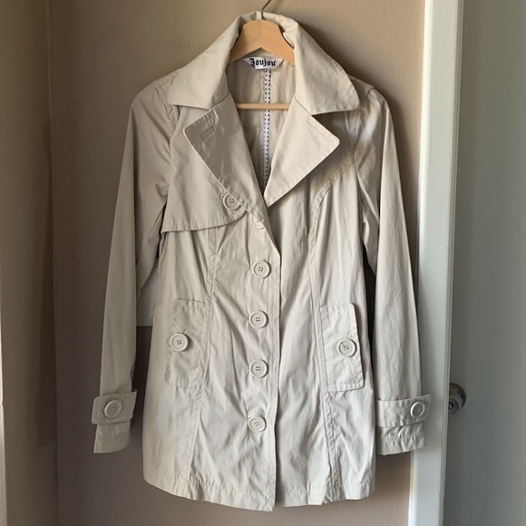 JOUJOU Khaki Trench Coat - Picture 2 of 9